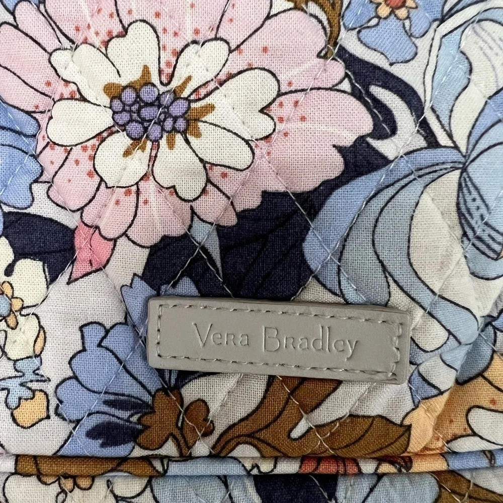 Vera Bradley Hipster Crossbody/Shoulder Bag Floral Print Color Blue,Pink, Gray